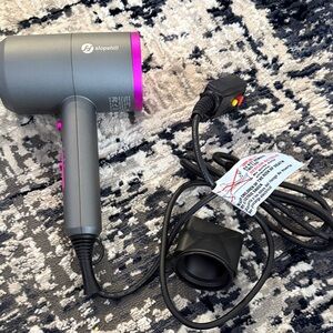 Gray and Pink Hair Dryer